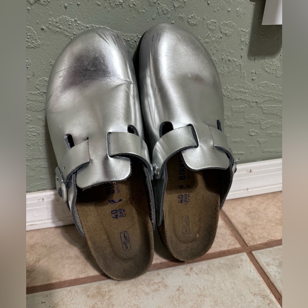 Silver Birkenstocks